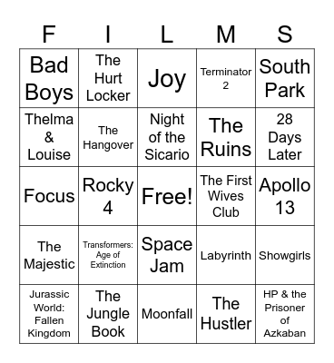 Movies_10042025 Bingo Card
