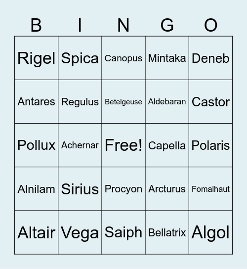 YGCXII Camp Bingo Card