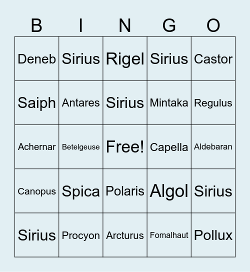 YGCXII Camp Bingo Card