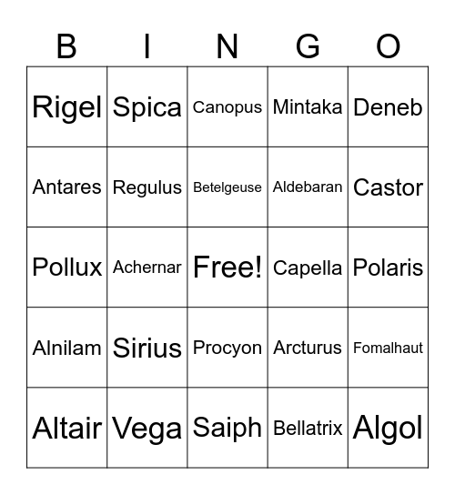 YGCXII Camp Bingo Card