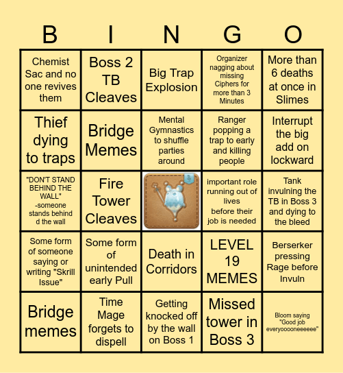 FORKED TOWER BINGO Card