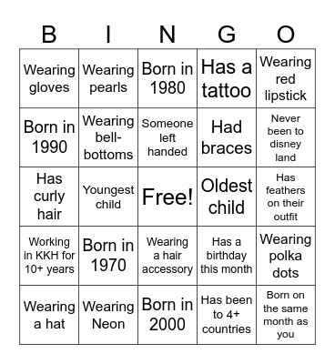The Vintage Hunt Bingo Card