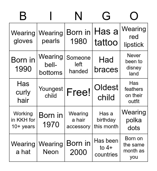 The Vintage Hunt Bingo Card