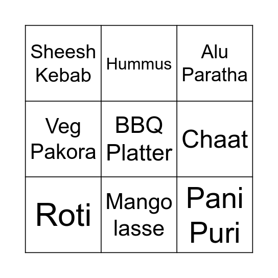 Extraordinarily Good Bingo Card