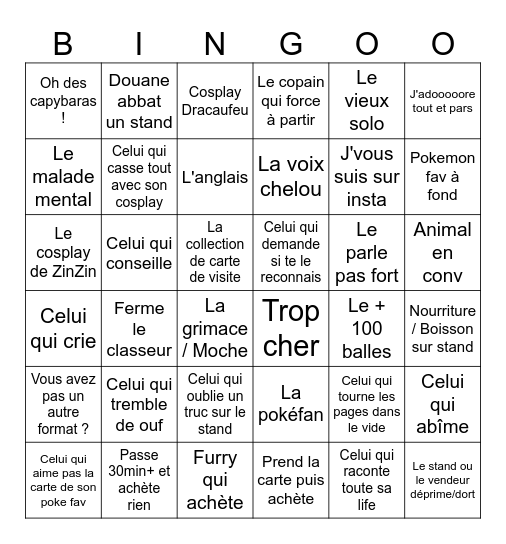 Bingo Conv Bingo Card