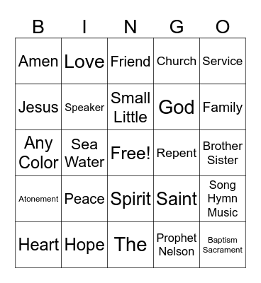 Conference Bingo Card