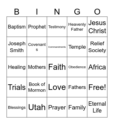 Conference Bingo Card