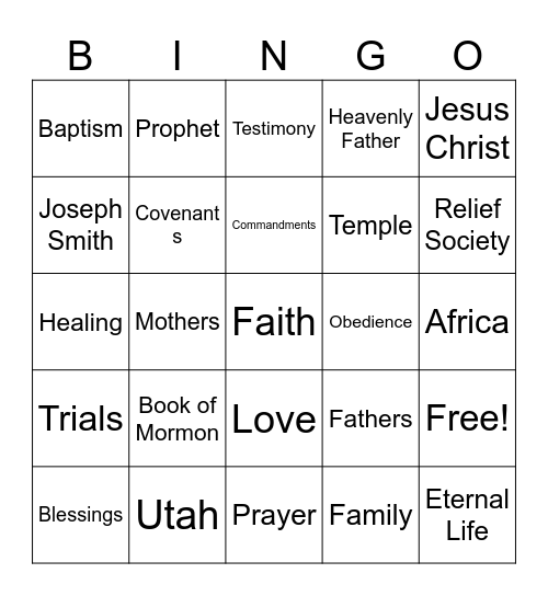Conference Bingo Card