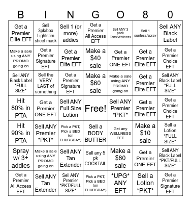 OCTOBER BINGO Card