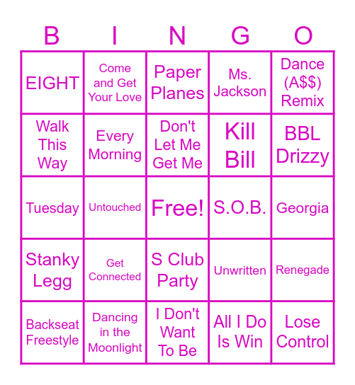 6th Orbit Power Hour (2024) Bingo Card