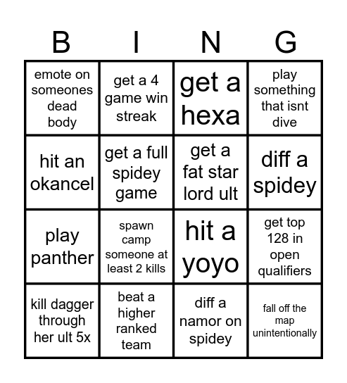 MRCS OK YALI BINGO Card