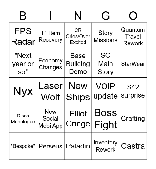 CitCon Bingo Card