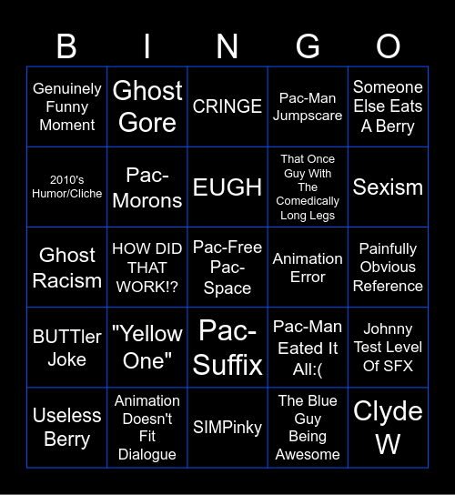PMaTGA Bingo Because I'm Rewatching That Right Now Bingo Card