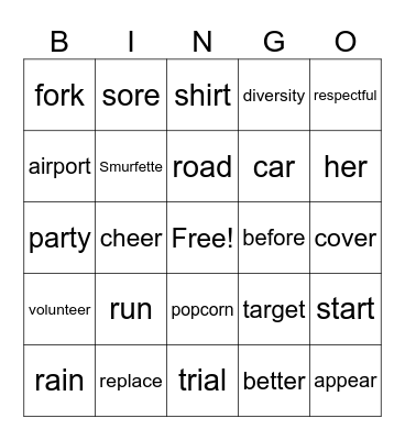 June's BINGO Card