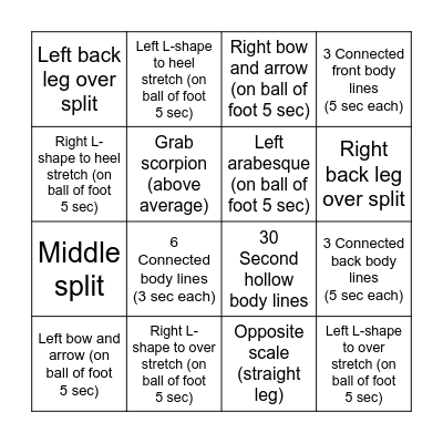 Maili's Bingo Card Bingo Card