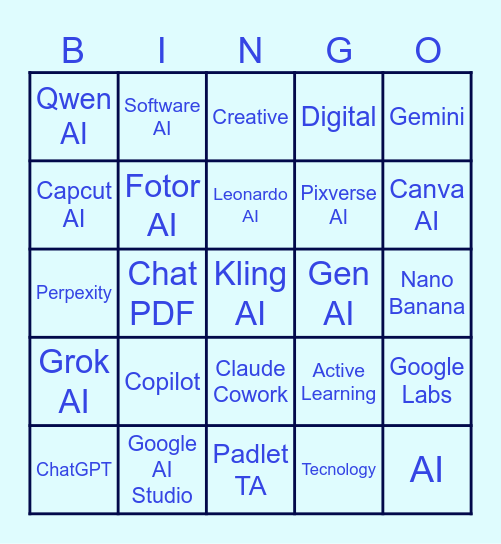 Bingo AI Bingo Card