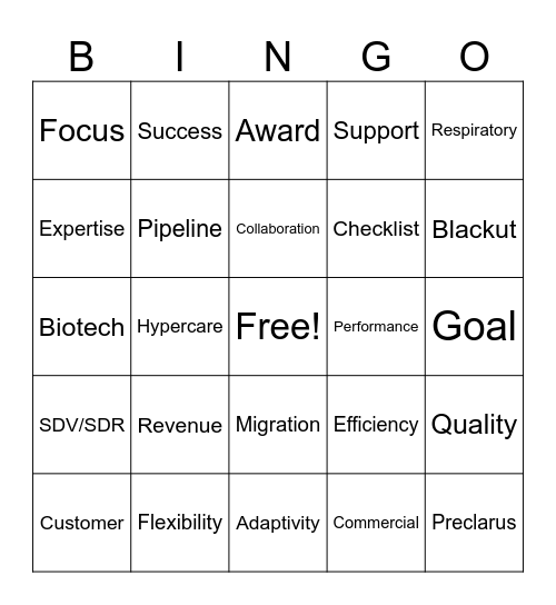 IRCCD Bingo Card