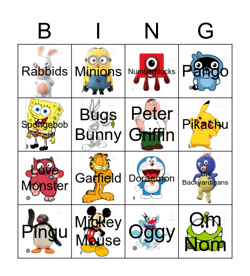 Imsuperdum0iq's Contestants Bingo Card
