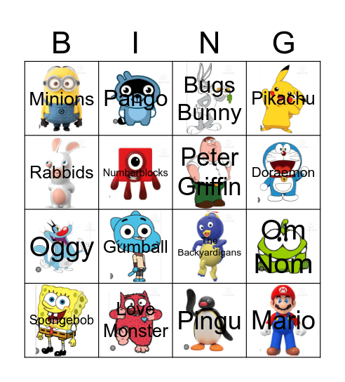Imsuperdum0iq's Contestants Bingo Card