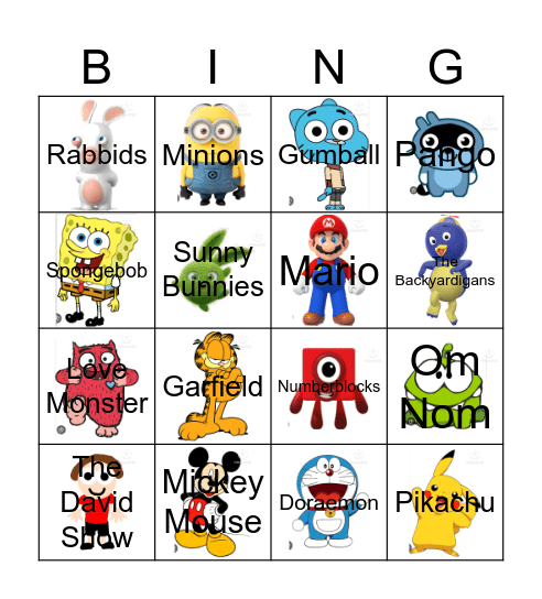 Imsuperdum0iq's Contestants Bingo Card