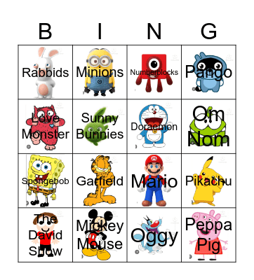 Imsuperdum0iq's Contestants Bingo Card