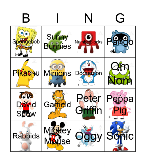 Imsuperdum0iq's Contestants Bingo Card
