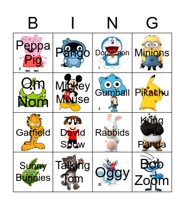 Imsuperdum0iq's Contestants Bingo Card