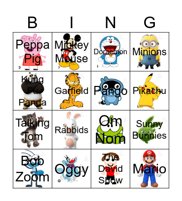 Imsuperdum0iq's Contestants Bingo Card
