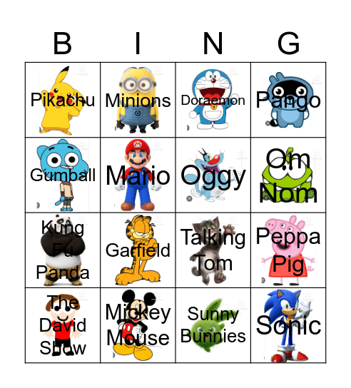 Imsuperdum0iq's Contestants Bingo Card