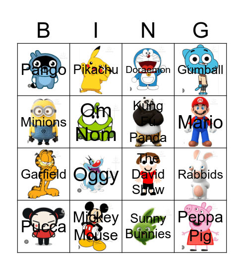 Imsuperdum0iq's Contestants Bingo Card