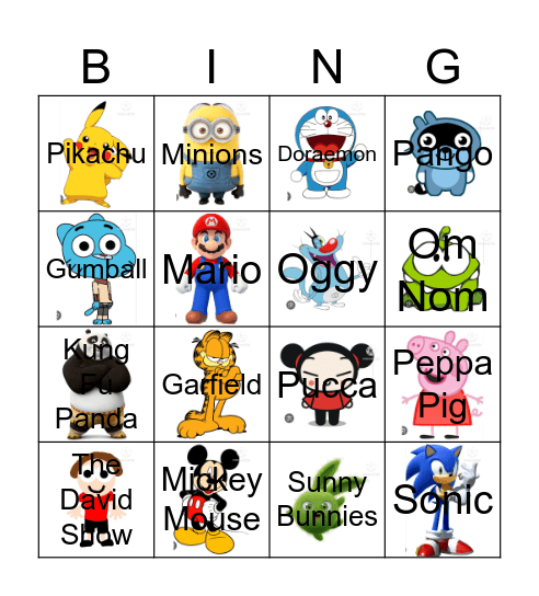 Imsuperdum0iq's Contestants Bingo Card