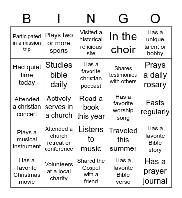 Ice-Ice Breaker! Bingo Card