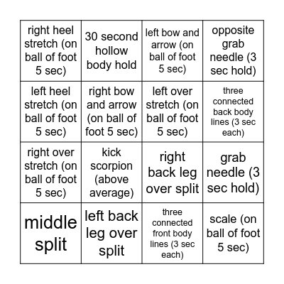 Emma Ortiz Bingo Card Bingo Card