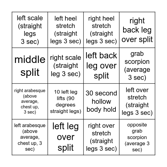 Olivia Veliz Bingo Card Bingo Card