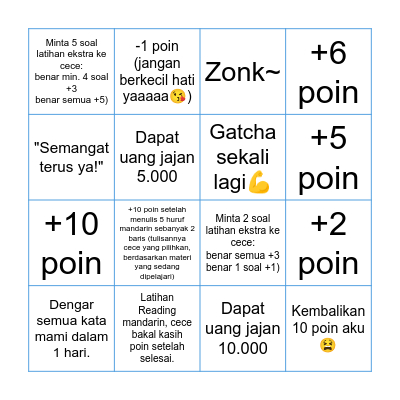 Gatcha Time! 🎉🌟🎁 Bingo Card