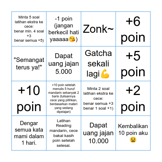 Gatcha Time! 🎉🌟🎁 Bingo Card