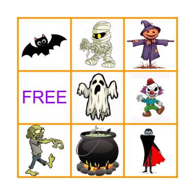 Halloween Bingo Card