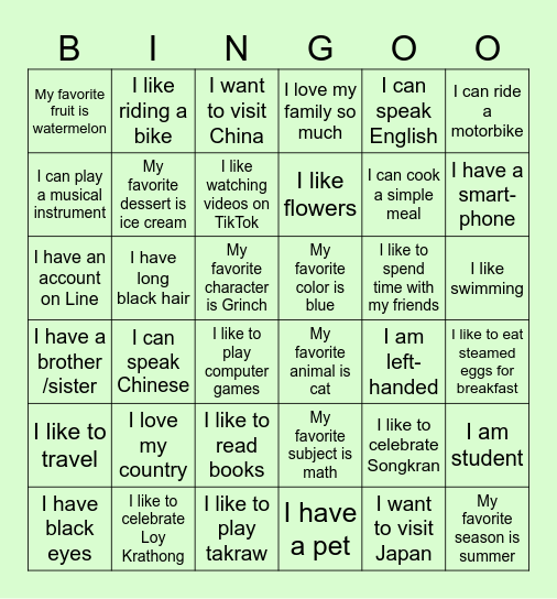 Find Someone Who... Bingo Card