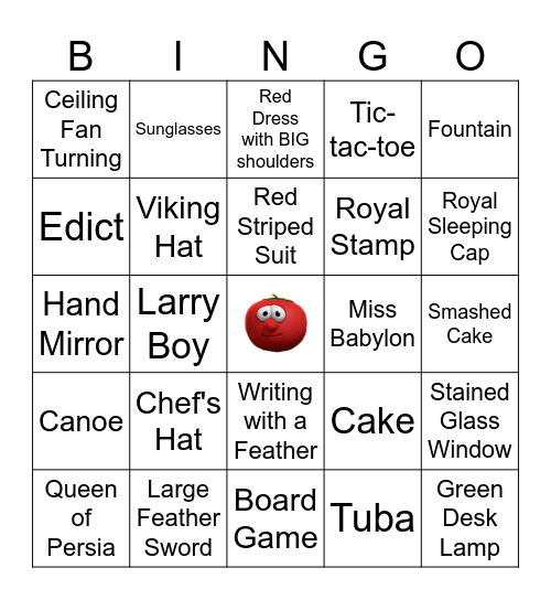 Veggie Tales Bingo! Bingo Card