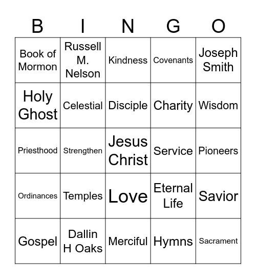 Conference Bingo Card