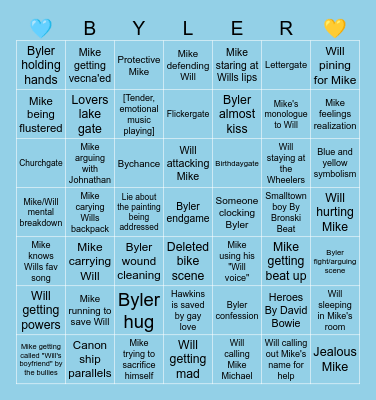 St5 Byler Bingo Card