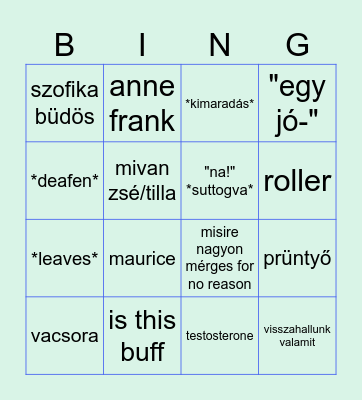 B-BINGO Card