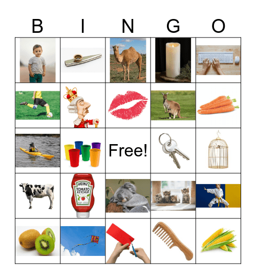 /k/ Bingo Card