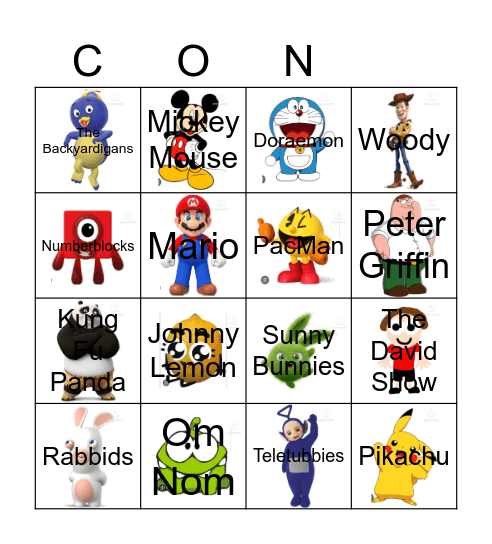 Imsuperdum0iq's Contestants Bingo Card
