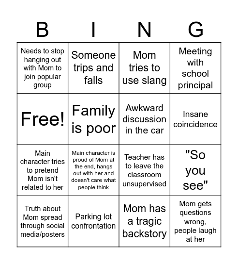 Dhar Mann Bingo Card
