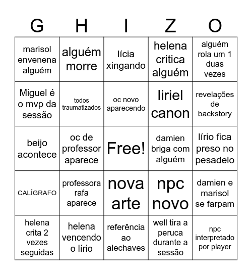 instituto éter ep 3 Bingo Card