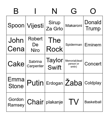 FAR EYES I MEAN UHH <3 Bingo Card