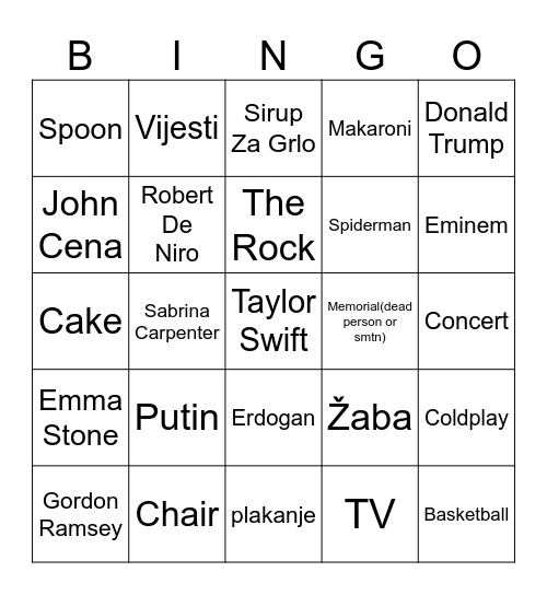 FAR EYES I MEAN UHH <3 Bingo Card