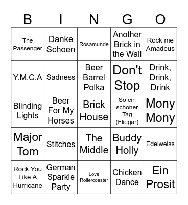 OKTOBERFEST!! Bingo Card