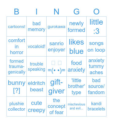 collapse! bingo! Bingo Card